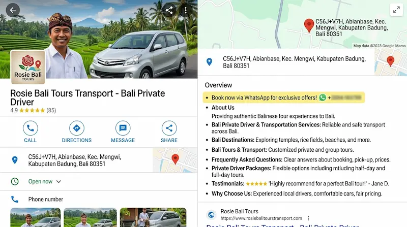 Rosie Bali Tours and Transport